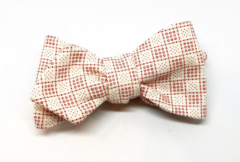 Vintage Graph Dot Bow Tie