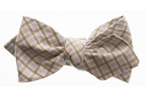 Green Check Bow Tie