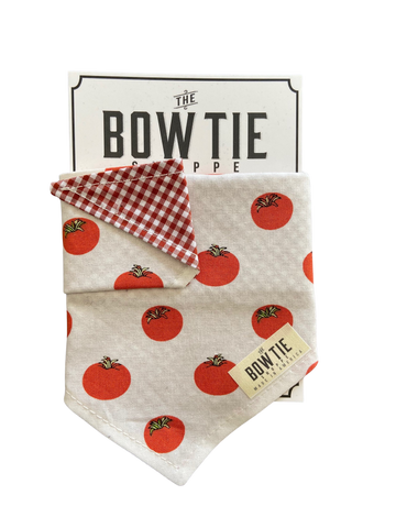 Reversible Pet Bandana -  Tomato Tomahto