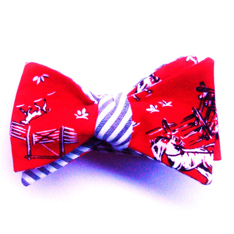 Giddy up!  Red Cowboy Bow Tie