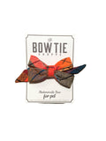 Mademoiselle Pet Bow - Crayon Check Flannel